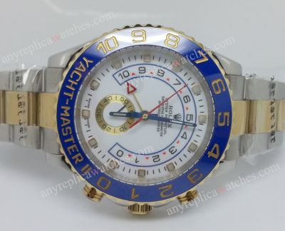 Rolex Yachtmaster II 2-Tone Yellow gold 44mm w/ Working Sub-dial |Replica Watch 